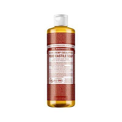 Dr. Bronner's Pure-Castile Soap Liquid (Hemp 18-in-1) Eucalyptus 473ml